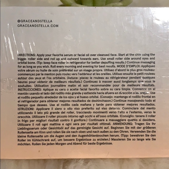 💥SOLD 💥GRACE & STELLA Rose Quartz Facial Roller - Picture 7 of 8